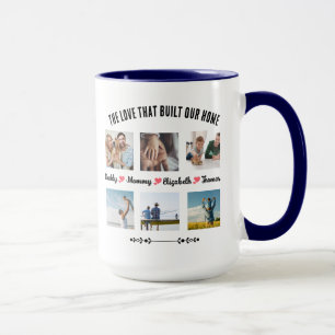 Custom 6 Family Photo Mug