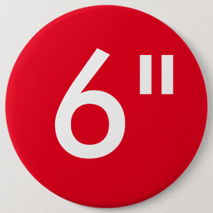 Custom 6" Inch Colossal Round Badge Blank Template 6 Inch Round Button