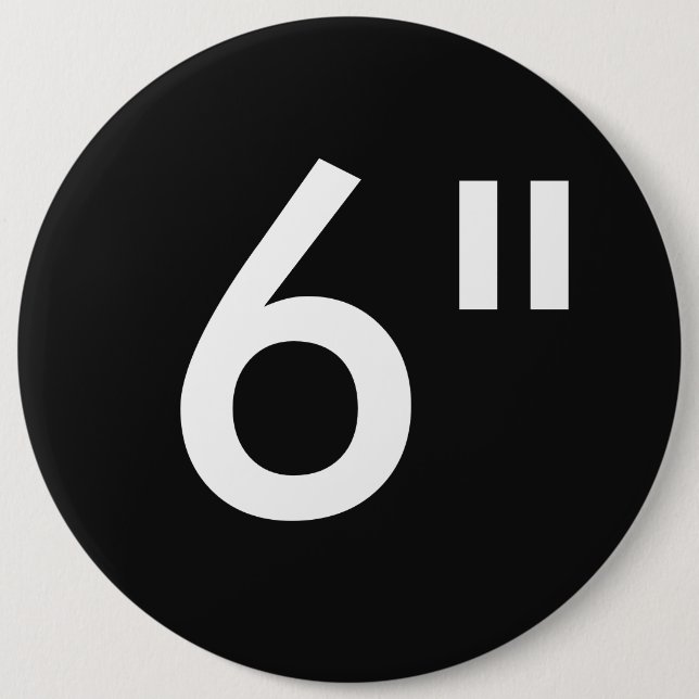 Custom 6" Inch Colossal Round Badge Blank Template 6 Inch Round Button (Front)