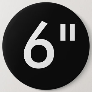 Custom 6" Inch Colossal Round Badge Blank Template 6 Inch Round Button