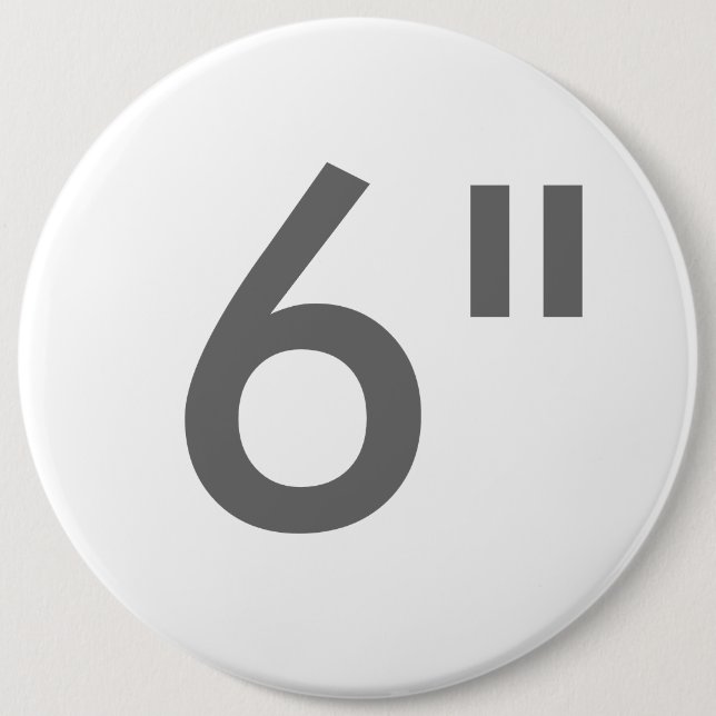 Custom 6" Inch Colossal Round Badge Blank Template 6 Inch Round Button (Front)