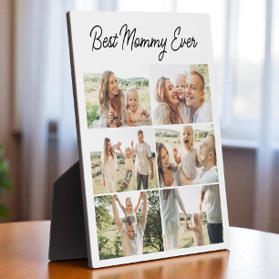 Custom 6 Photo Collage Best Mommy Ever  Plaque