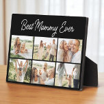 Custom 6 Photo Collage Modern Best Mommy Ever  Plaque<br><div class="desc">Celebrate her with a sleek and stylish keepsake she will cherish forever. This Modern Best Mommy Ever custom plaque features six photo slots to highlight your most meaningful memories. Its clean layout and contemporary design make it perfect for Mothers Day, birthdays, or any occasion where you want to honour the...</div>