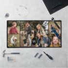 Custom 6 Photo Collage Personalized Monogram Crest