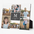 Custom 6 Photo Collage Plaque with Easel