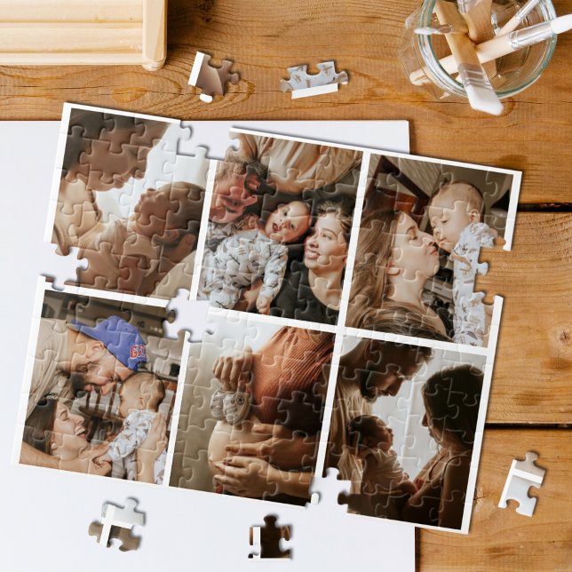 Custom 6 Photo Gallery Collage Personalized Jigsaw Puzzle (Creator Uploaded)