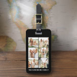Custom 6 Photo Name Instagram Luggage Tag<br><div class="desc">Travel in style with this custom 6-photo luggage tag, perfect for showcasing your favourite memories. Personalize it with up to six of your cherished photos and your name, creating a functional yet meaningful accessory. Made from durable materials, the tag ensures your bags are easily identifiable while adding a touch of...</div>