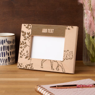 Custom 6" x 4" Landscape, FrameStyle: natural Engr Etched Frames