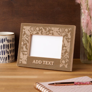 Custom 6" x 4" Landscape, FrameStyle: natural Etched Frames