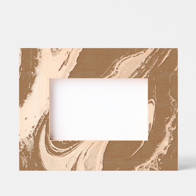 Custom 6" x 4" Landscape, FrameStyle: natural Etched Frames (Front)