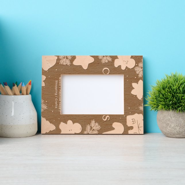 Custom 6" x 4" Landscape, FrameStyle: natural Etched Frames (Front)