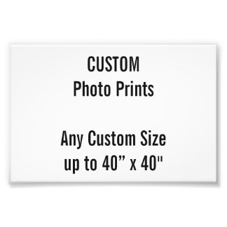 Custom 6" x 4" Photo Print  US Frame Size)