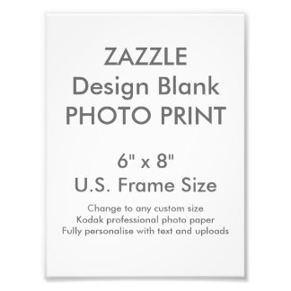 Custom 6" x 8" Photo Print Template