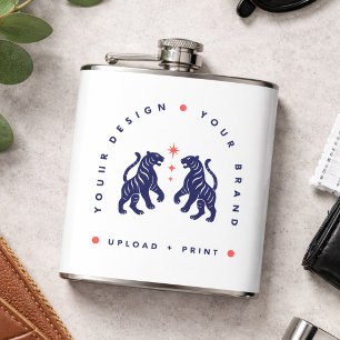 Custom 6oz Flask Your Personalized Design Upload