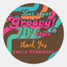 Custom 70's Retro Disco Birthday Boogie Groovy 