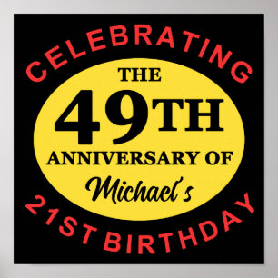 Custom 70th Birthday Humor Poster