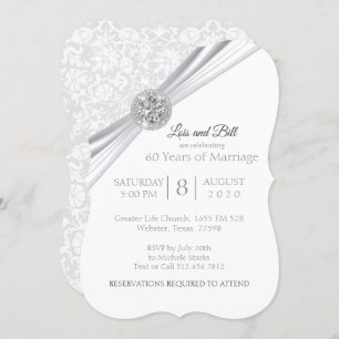 Custom - 75th / 60th Diamond Anniversary Design Invitation