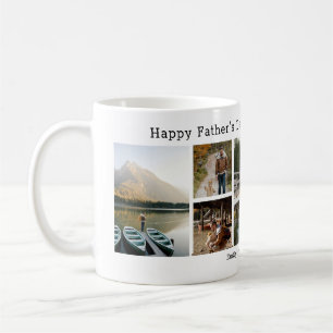 Custom 7 Photo We Love You Papa Mug personnalisé