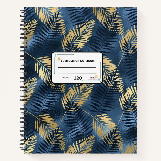 Custom 8.5" x 11" Spiral Notebook (Front)