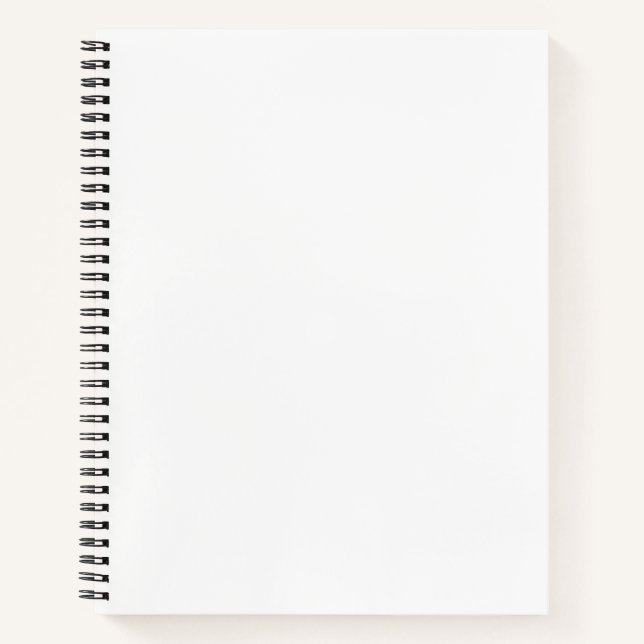 Custom 8.5" x 11" Spiral Notebook (Front)