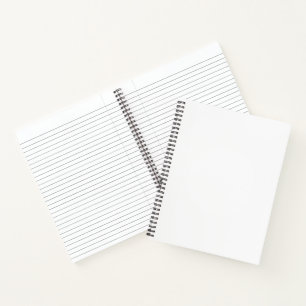 Custom 8.5" x 11" Spiral Notebook