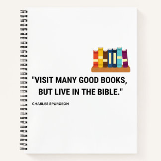 Custom 8.5" x 11" Spiral Notebook with a quote