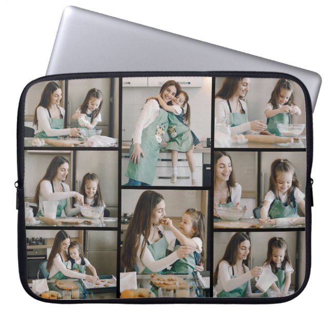Custom 8 Photo Collage Electronics Bag (Front)