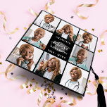 Custom 8 Photo Collage Personalized Graduate  Graduation Cap Topper<br><div class="desc">Celebrate your graduate with these modern and elegant photo collage graduation cap topper. Customize with 8 of your favourite senior or college photos, and personalize with name, graduating year, high school or college name. These unique trendy and stylish graduation cap toppers will be a treasured keepsake. COPYRIGHT © 2020 Judy...</div>