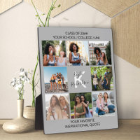 Custom 8 Photo Grid Collage and Quote Graduate
