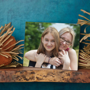 Custom 8"x10" Family Photo Plaque with Easel