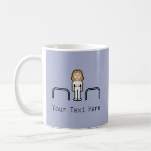 Custom 8bit Female Physiotherapist Coffee Mug