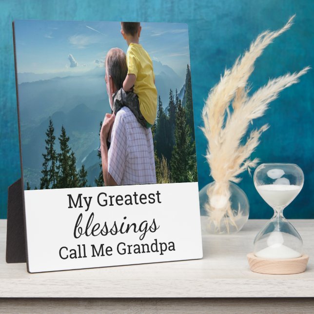 Custom 8X10 Plaque For Grandpa (Side)
