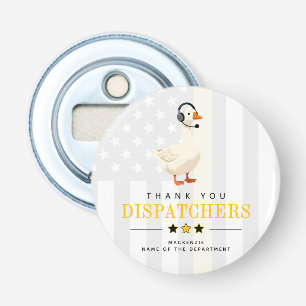 Custom 911 Dispatcher Goose With Headset Thank You Bottle Opener