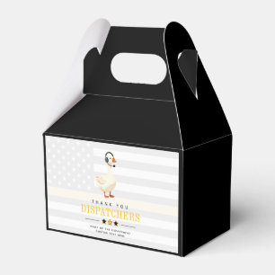 Custom 911 Dispatcher Goose With Headset Thank You Favor Box