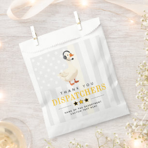 Custom 911 Dispatcher Goose With Headset Thank You Favour Bag