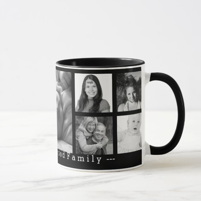 Custom 9 Instagram Photo Collage Mug (Right)
