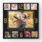 Custom 9 Photo Collage Family Quote Black And Gold