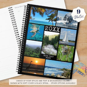 Custom 9 Photo Collage Photography Personalized Planner
