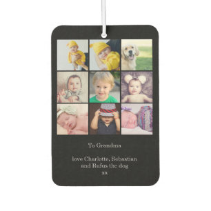 Custom 9 Photo One Of A Kind Personalized Air Freshener
