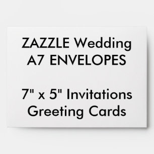 Custom A7 Envelopes 7" x 5" Invitations & Cards