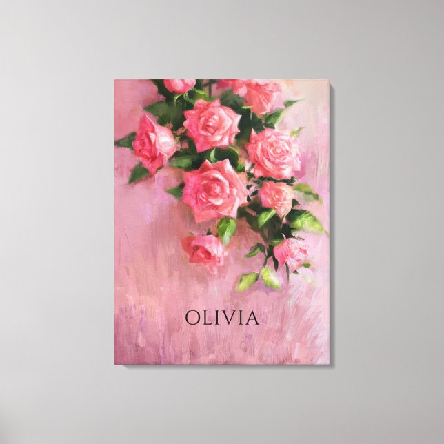 Custom A Dream in Shades of Pink Canvas Print (Front)