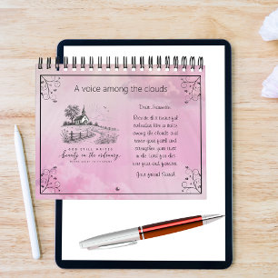 Custom A Voice Among the Clouds Pink Christian  Calendar