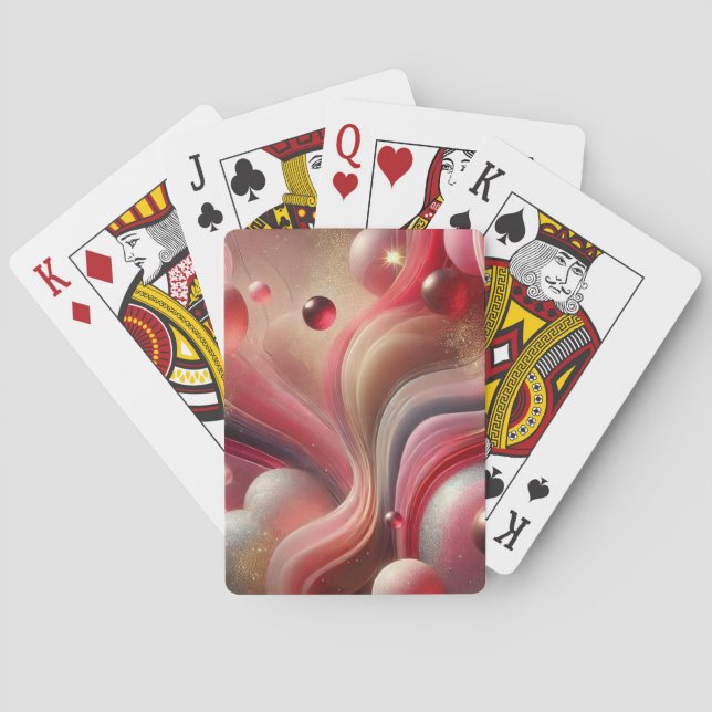 Custom Abstract Art Playing Cards (Back)