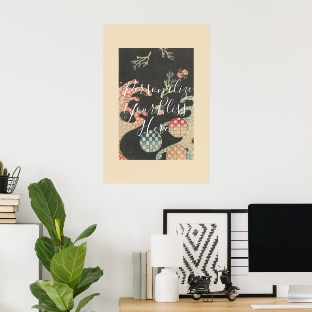 CUSTOM Abstract Japanese Dot Pattern Print  (Home Office)