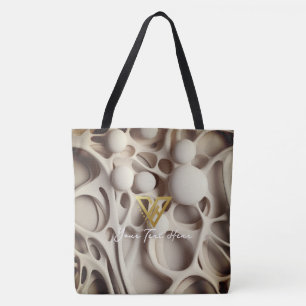 Custom : Abstract Latte Art Personalized Tote Bag