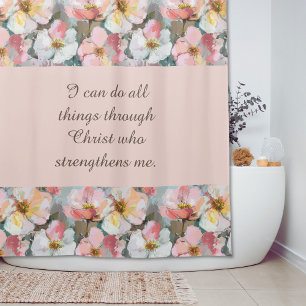 Custom Abstract Pink Roses Bible Quote