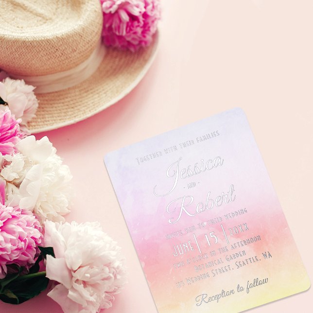 Custom Abstract Trendy Modern Pastel Wedding  (Creator Uploaded)