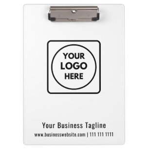 Custom Acrylic Company Logo QR clipboard