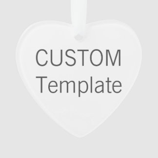 Custom Acrylic HEART Christmas Tree Ornament