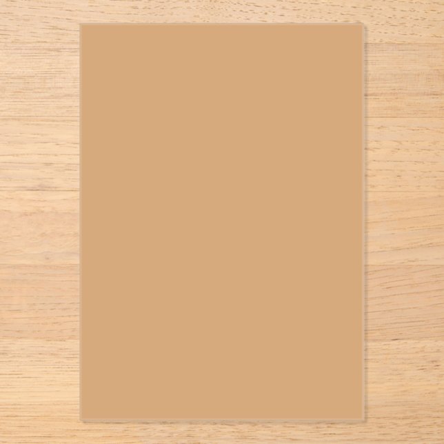 Custom Acrylic Invitation – Elegant Warm Sand (Front)